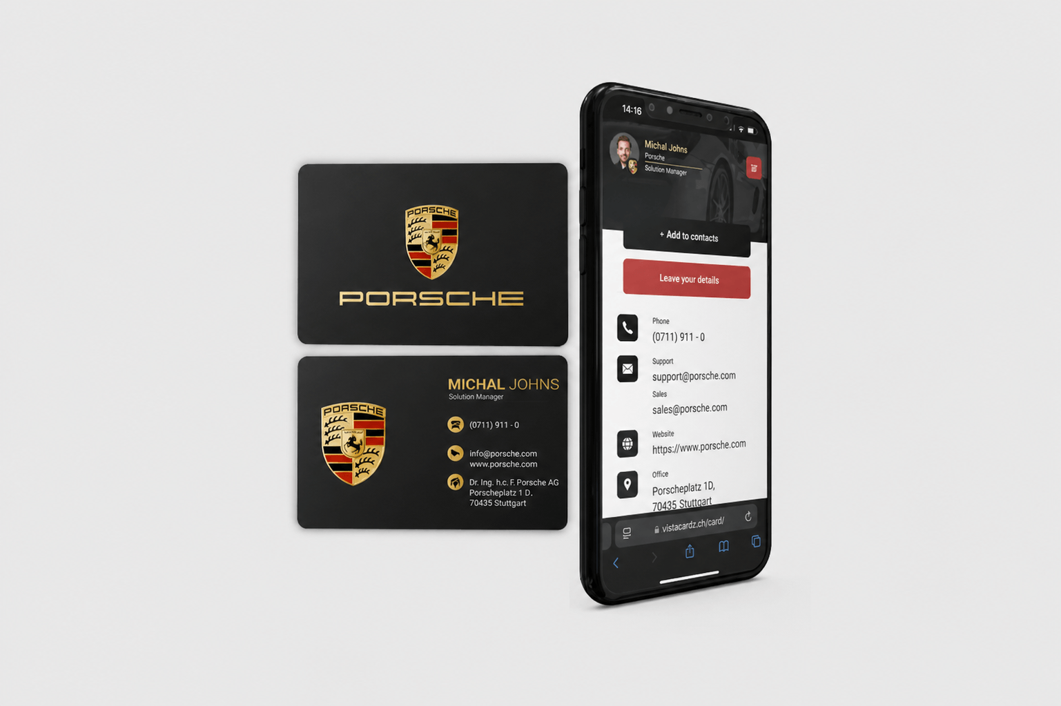 NFC visitekaart Metaal – Eigen design