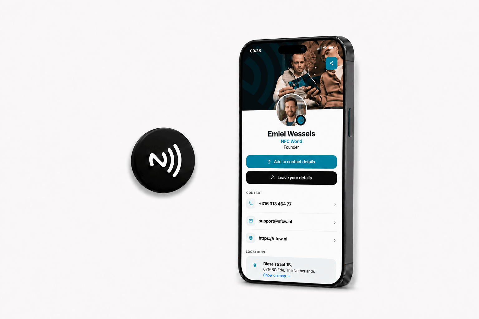 NFC telefoonsticker