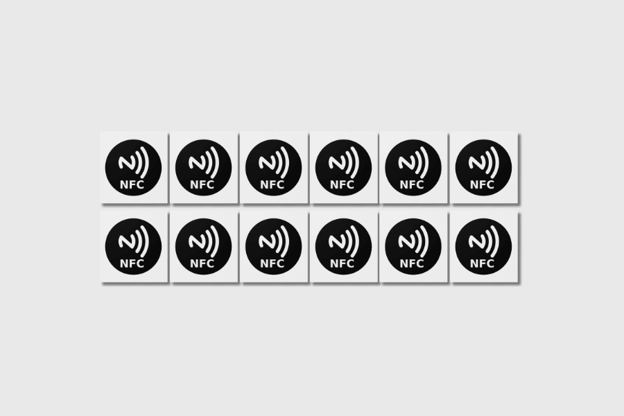 NFC Sticker NTAG213 On Metal Zwart (12 stuks)