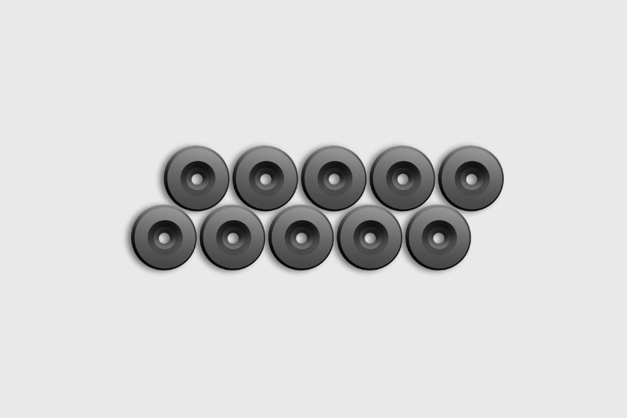 RFID Tag Coin 125Khz Zwart (10 stuks)