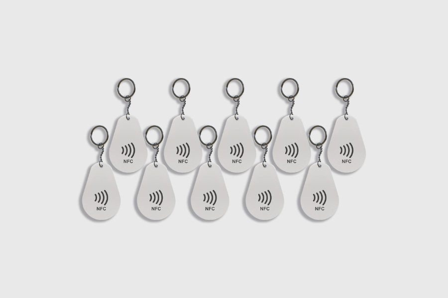 NFC Sleutelhanger Epoxy NTAG213 Wit (10 stuks)