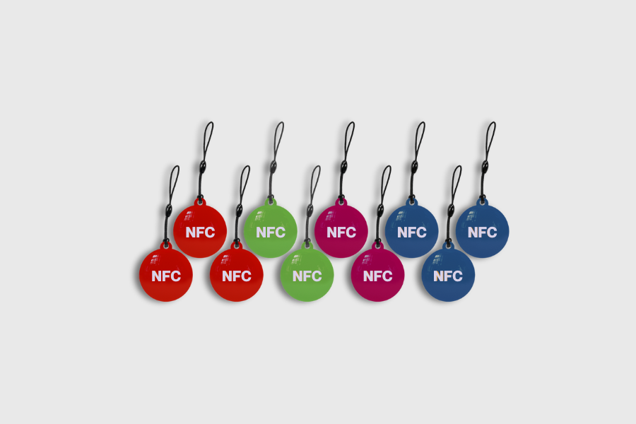 NFC Sleutelhanger Epoxy NTAG216 Assorti (10 stuks)