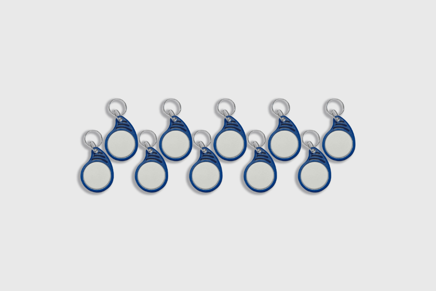 RFID Sleutelhanger MIFARE Classic 1K Blauw (10 stuks)