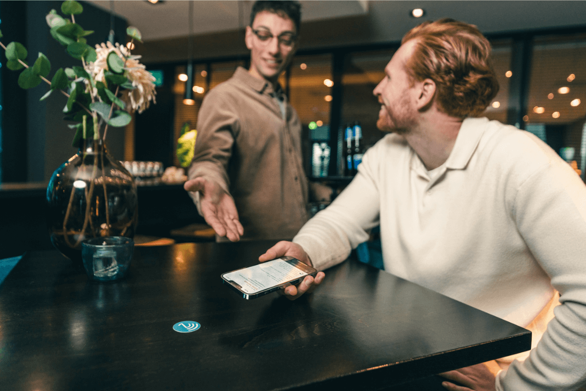 Bestelling opnemen met NFC