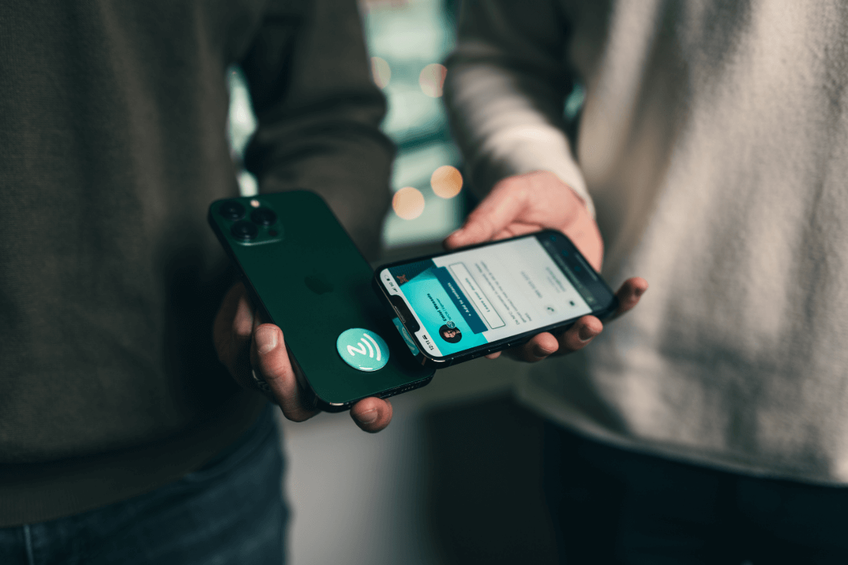 NFC telefoonsticker scannen
