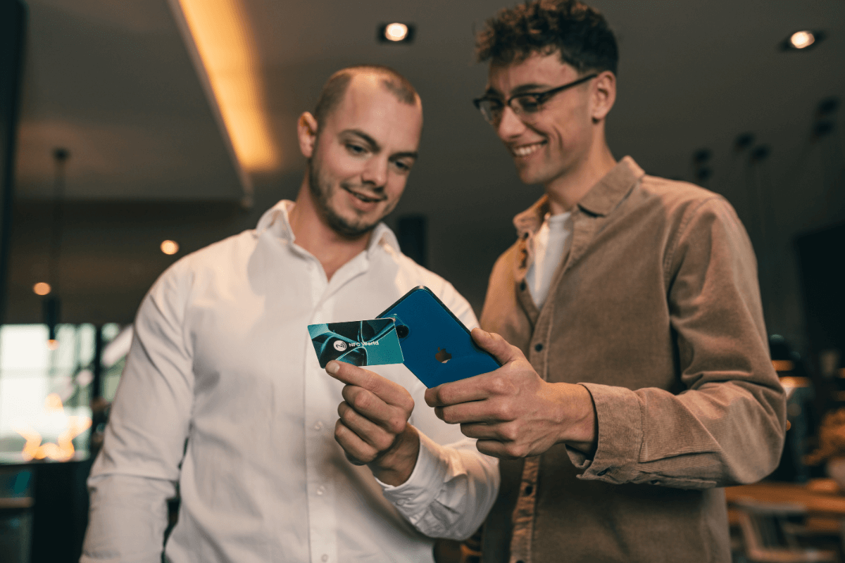 Netwerken met NFC visitekaart