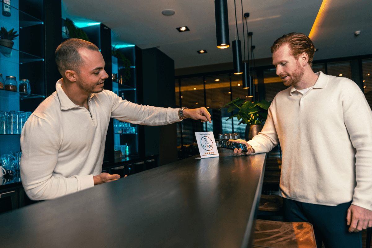 Scan voor het achterlaten van een review