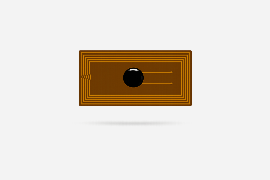 NFC Sticker On Metal Vierkant NTAG213 9x18mm (10 stuks)