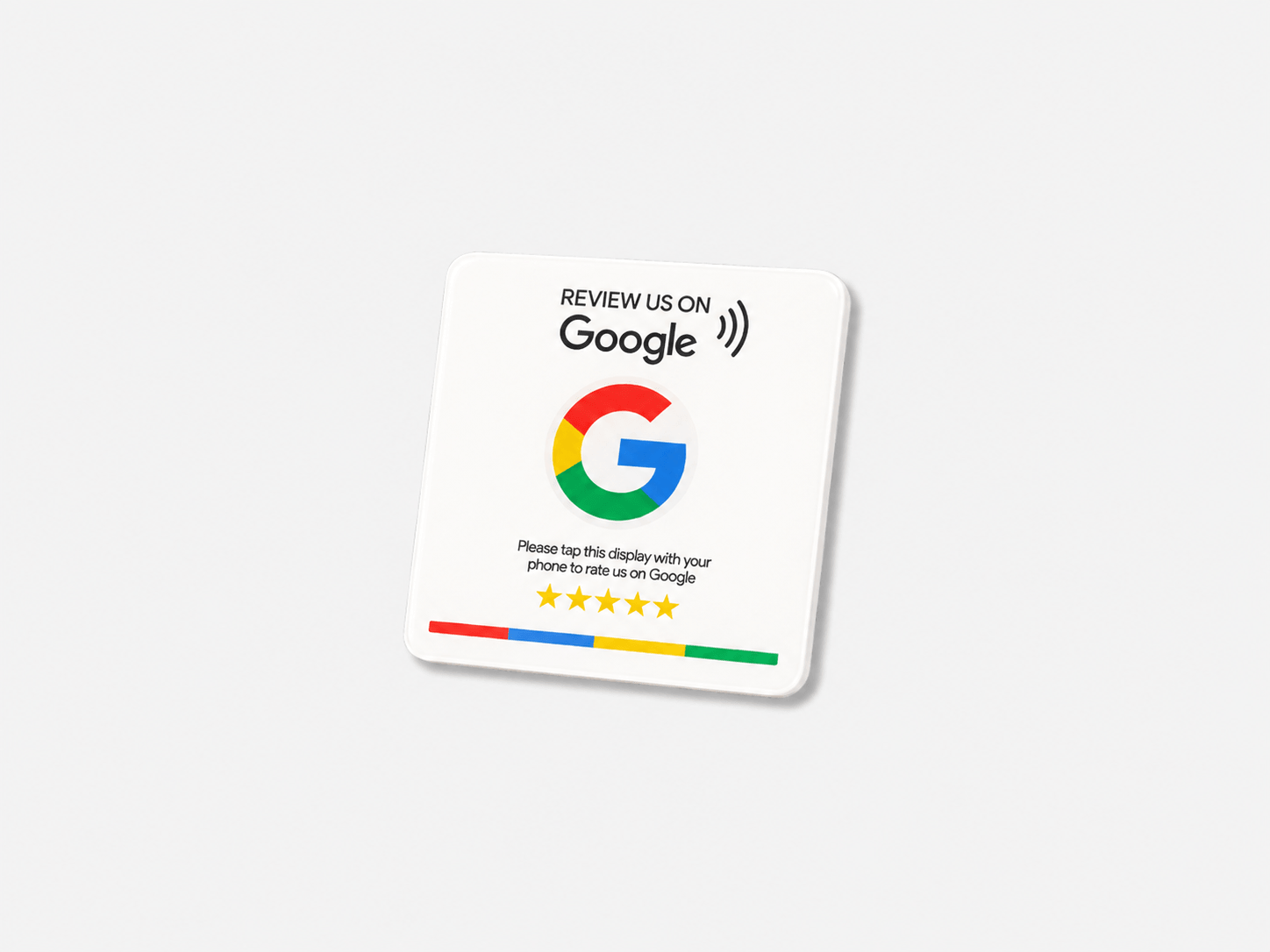 NFC Google Review Sticker Vierkant