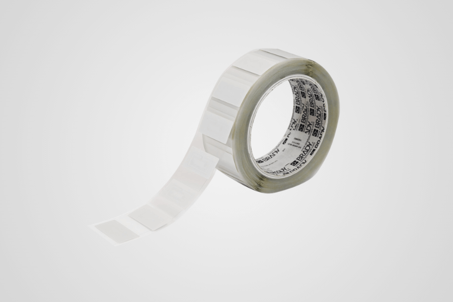 RFID Dual Frequency Labels Polyester glanzend wit