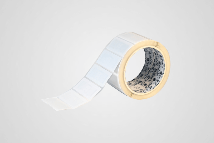 RFID Asset Labels Polyester glanzend wit