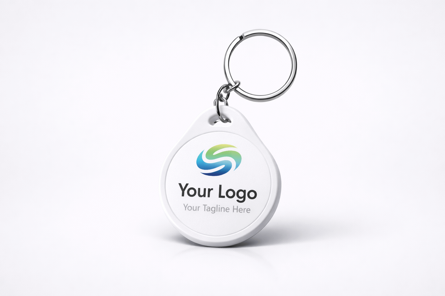 NFC Sleutelhangers ABS NTAG213 Wit – Eigen Ontwerp