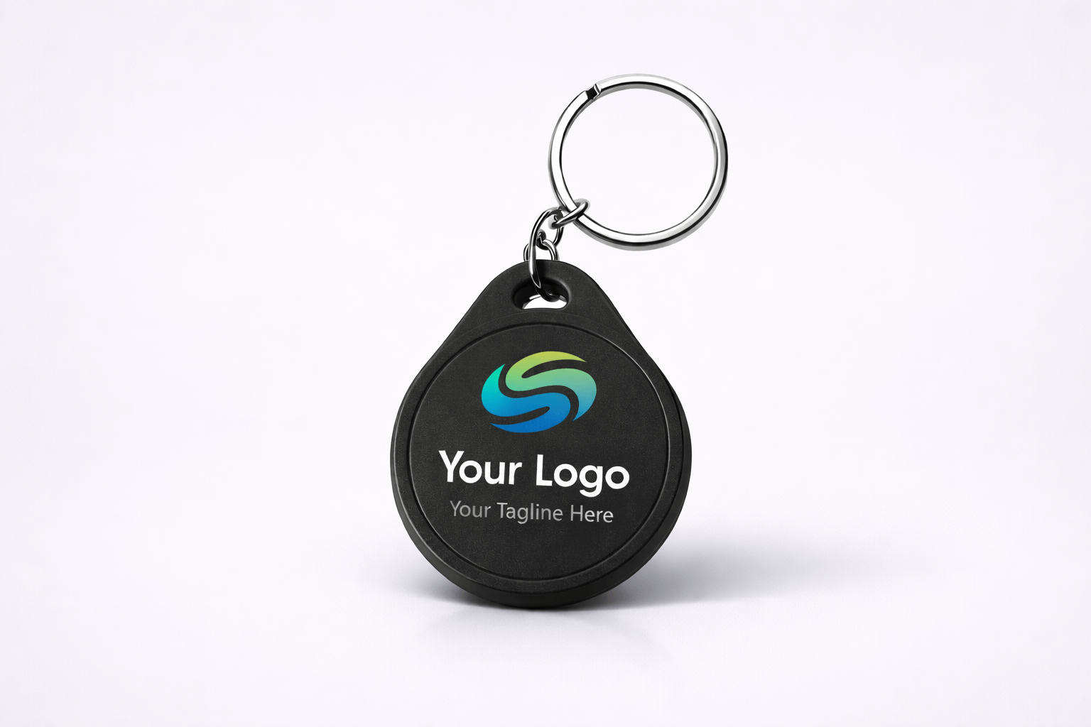 NFC Sleutelhangers ABS NTAG213 Zwart – Eigen Ontwerp