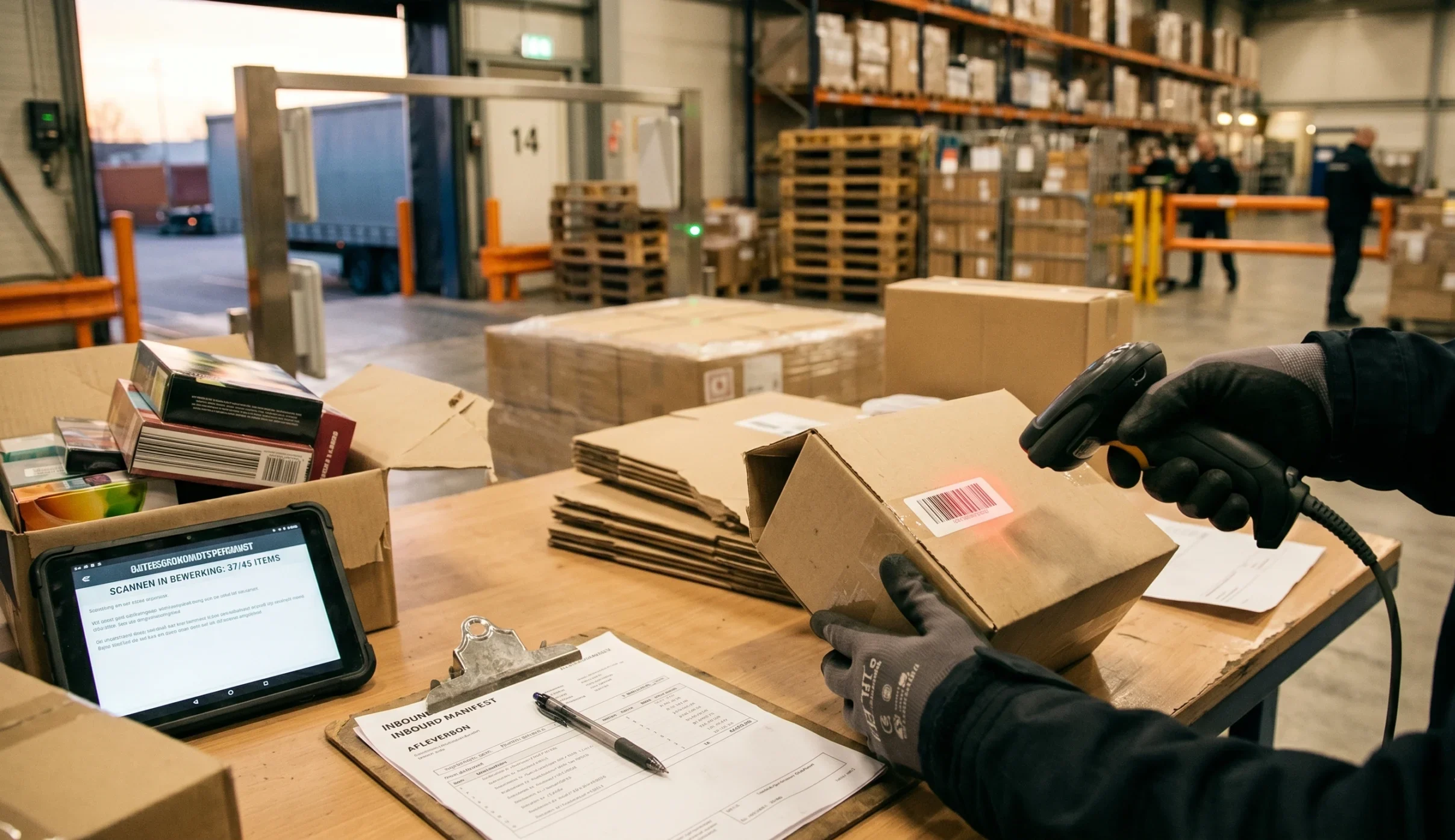 Het probleem zonder RFID goederenontvangst