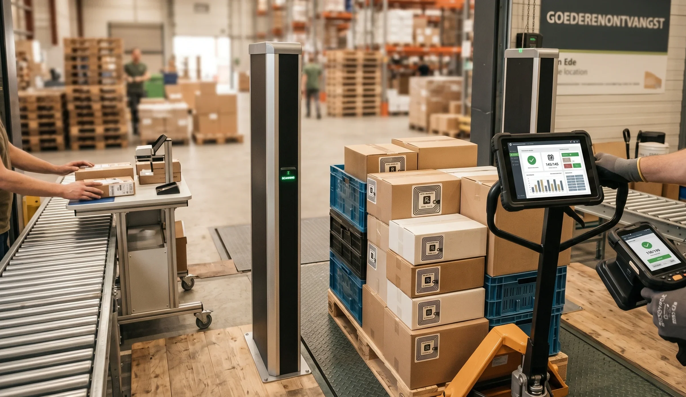 Hoe werkt RFID goederenontvangst in de praktijk