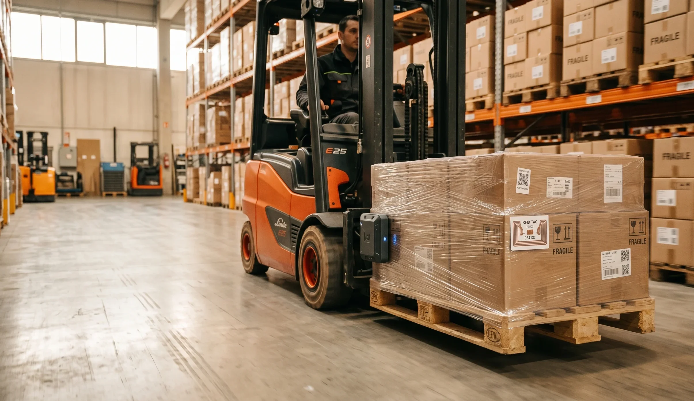 RFID heftruck scanning