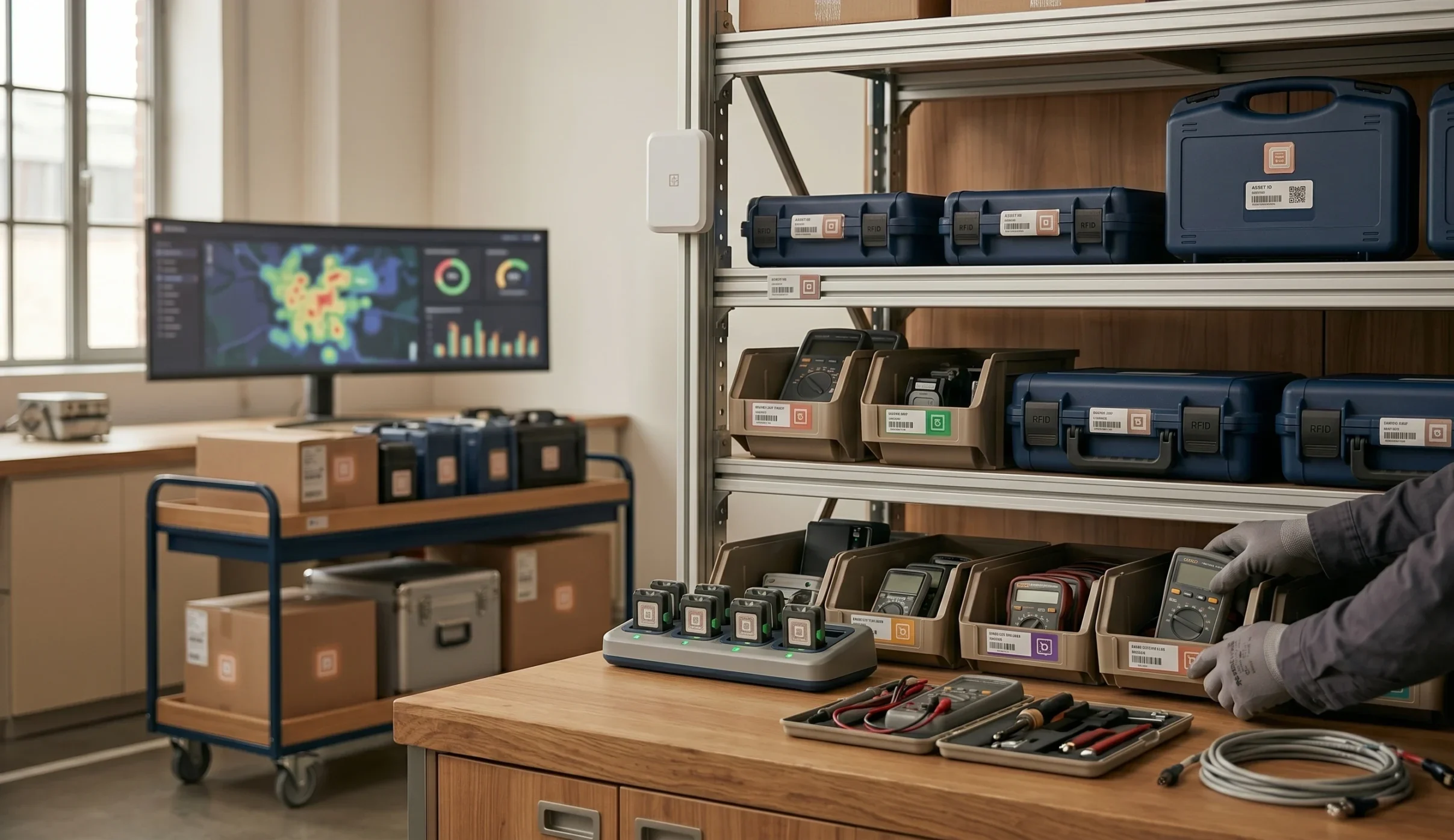 Voordelen van RFID asset tracking voor deze toepassing