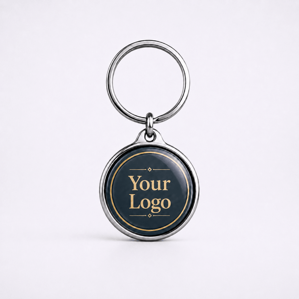 NFC Sleutelhanger Metaal Rond Eigen Design