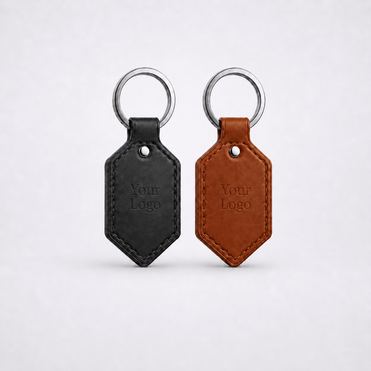 NFC Sleutelhanger Leer NTAG215 Eigen Design