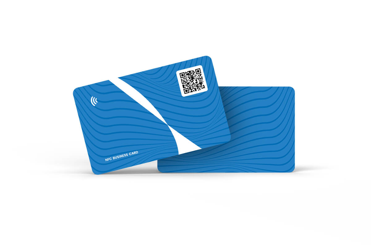NFC visitekaart standaard design - blauw