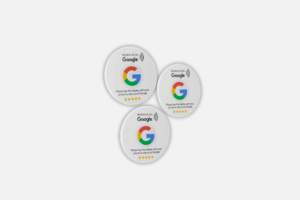 Google Review Stickers (3 stuks)