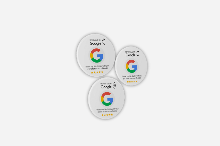 Google Review Stickers (3 stuks)
