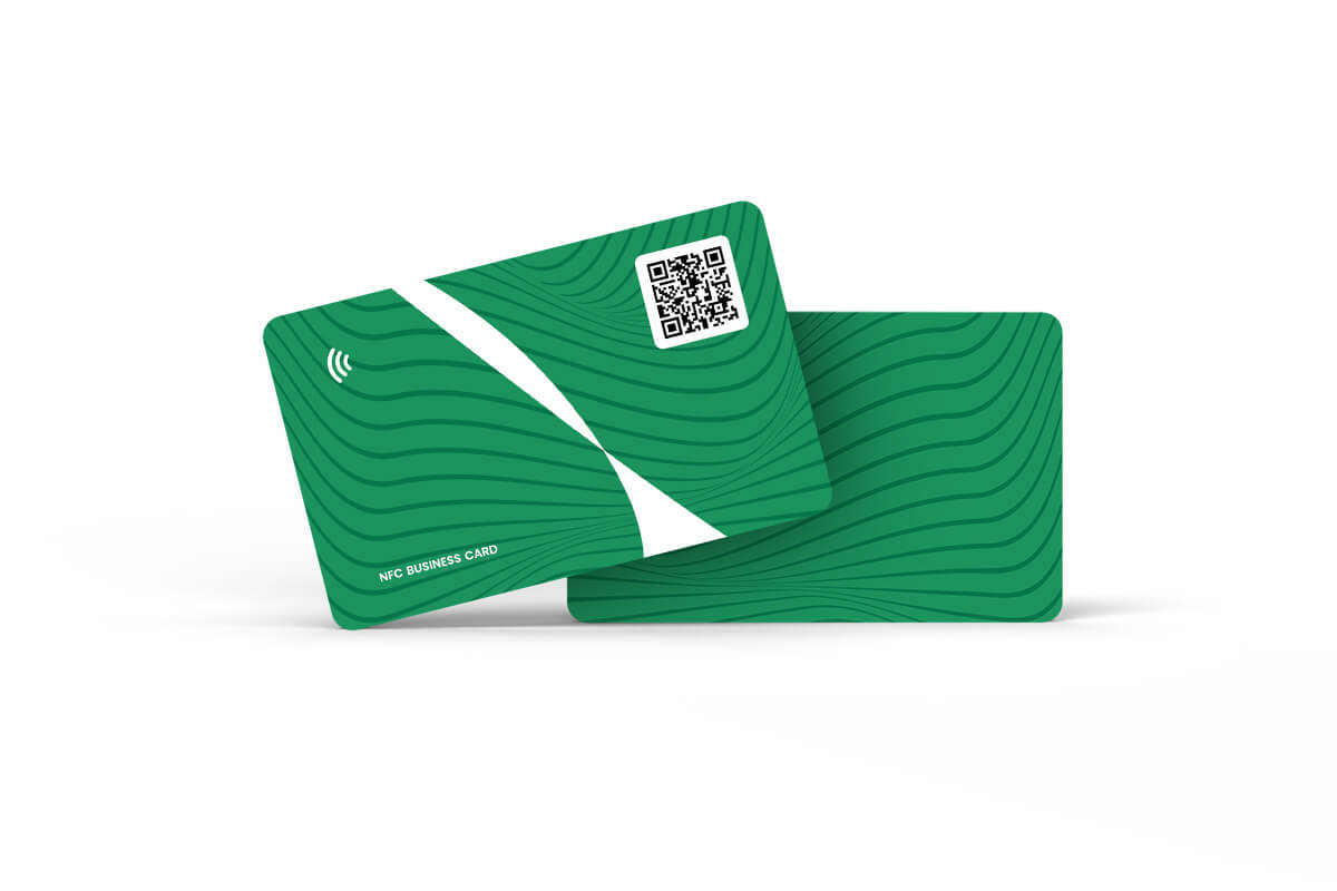 NFC visitekaart standaard design - groen
