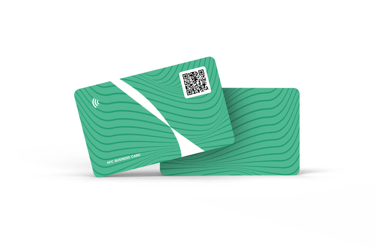 NFC visitekaart standaard design - lichtgroen