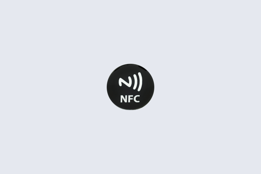 NFC epoxy telefoon sticker Zwart
