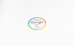 Google Review Stickers Groot (1 stuk)