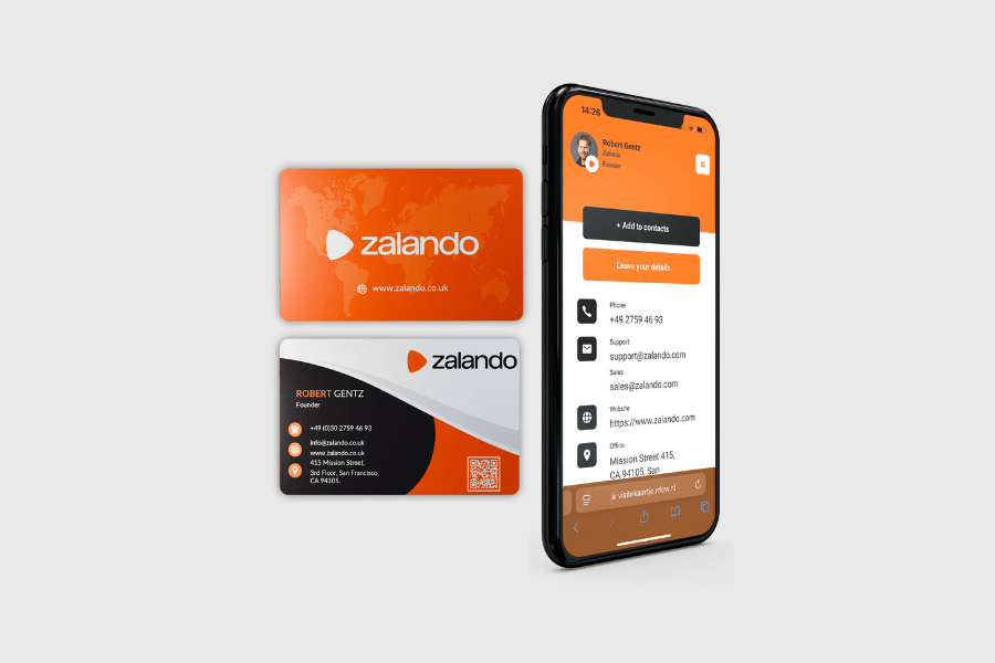 NFC visitekaart – Eigen design