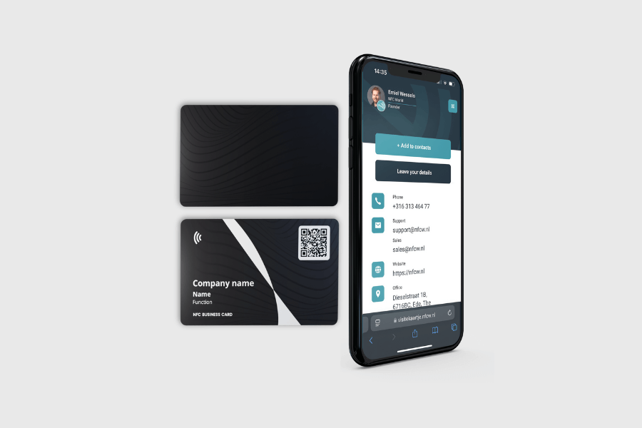 NFC visitekaart – Gepersonaliseerd design