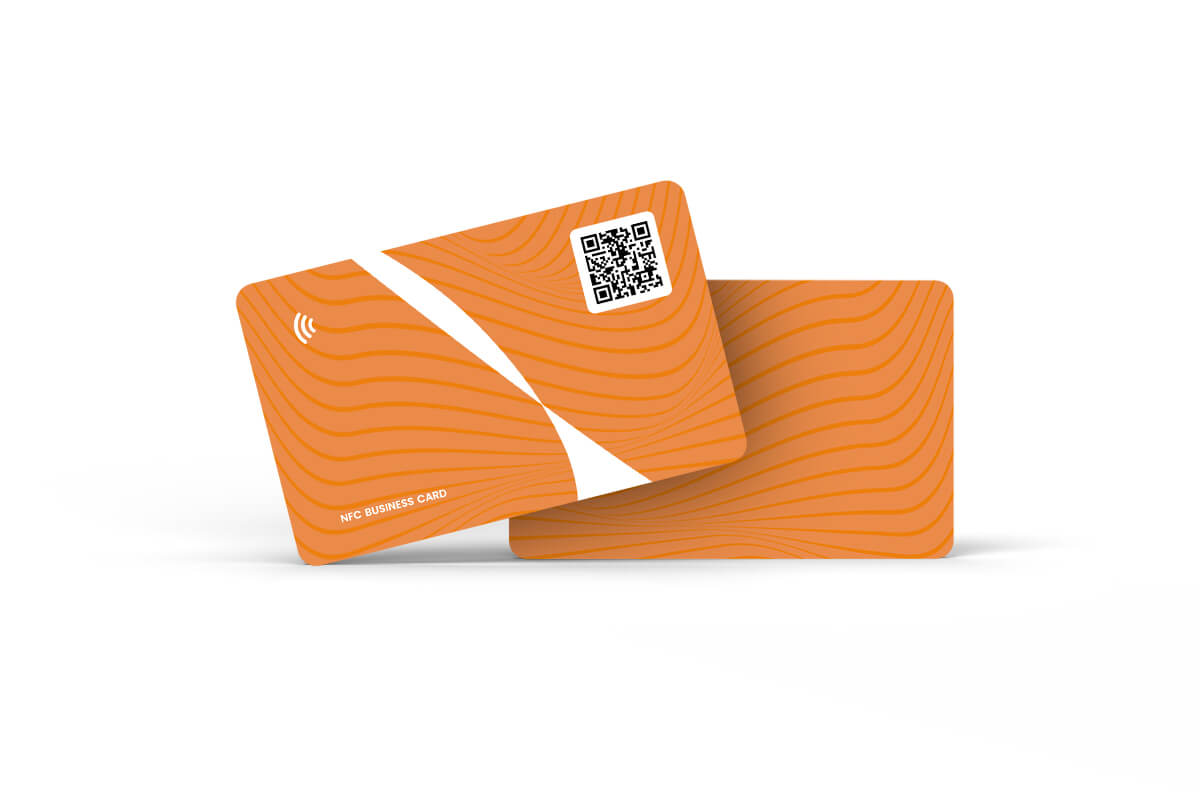 NFC visitekaart standaard design - oranje