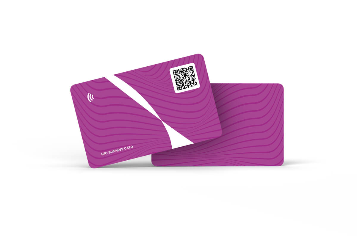 NFC visitekaart standaard design - paars