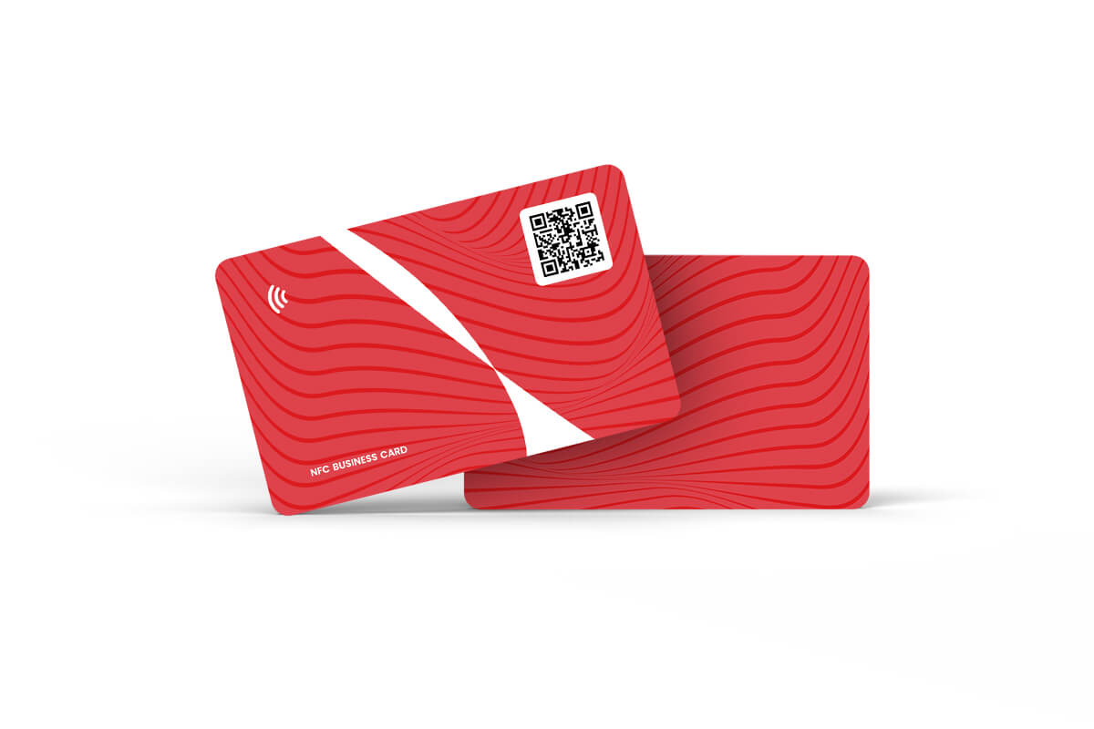 NFC visitekaart standaard design - rood