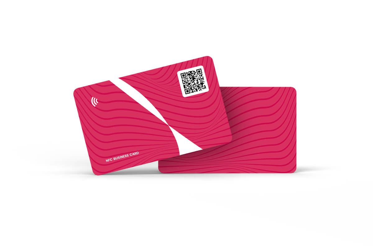 NFC visitekaart standaard design - roze