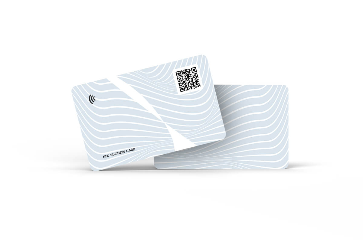 NFC visitekaart standaard design - grijs
