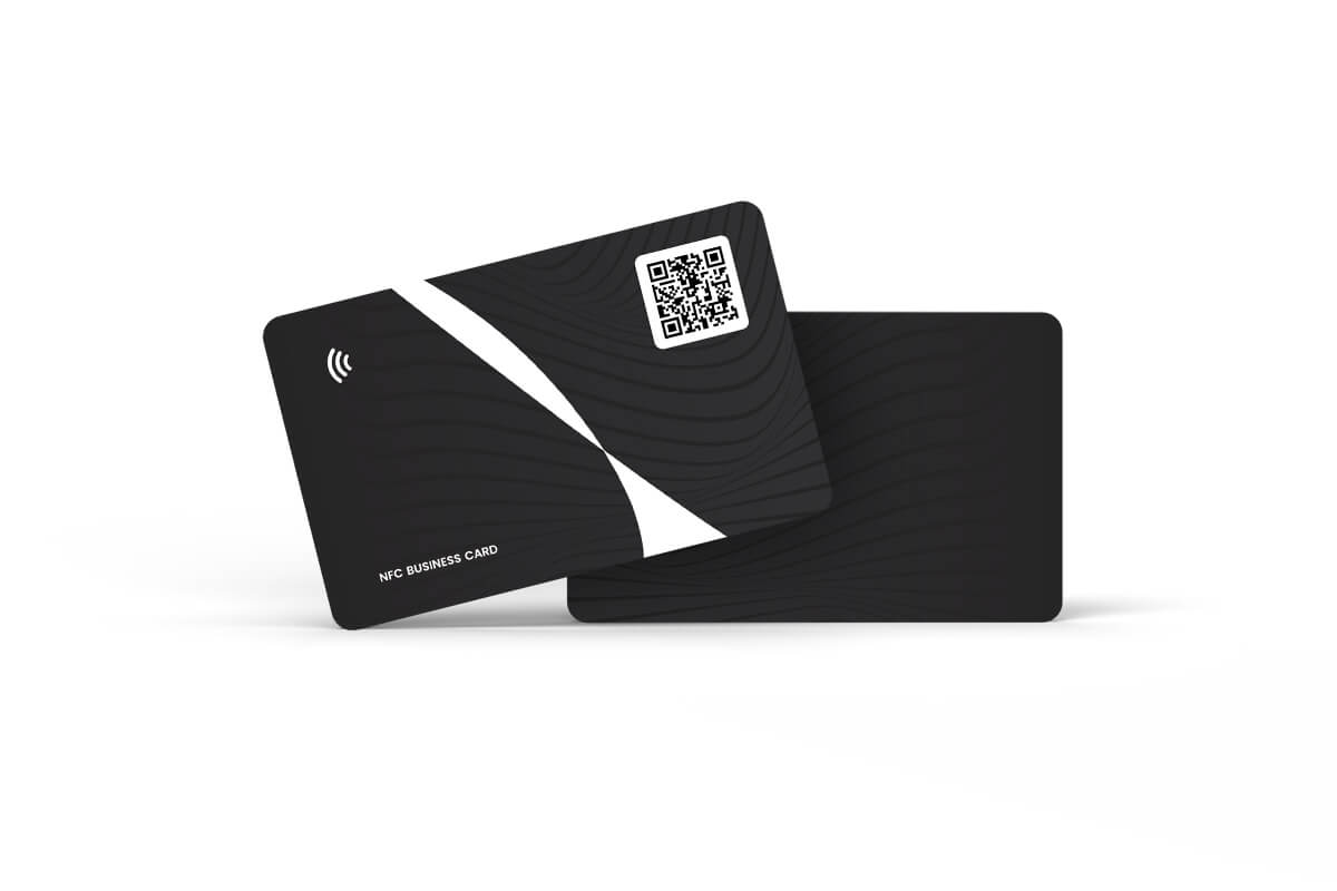 NFC visitekaart standaard design - zwart