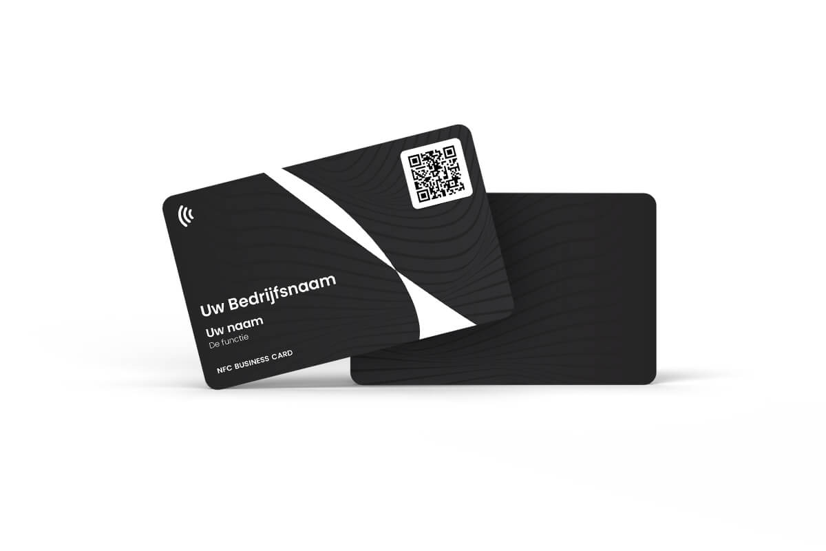 gepersonaliseerd design NFC visitekaart - zwart