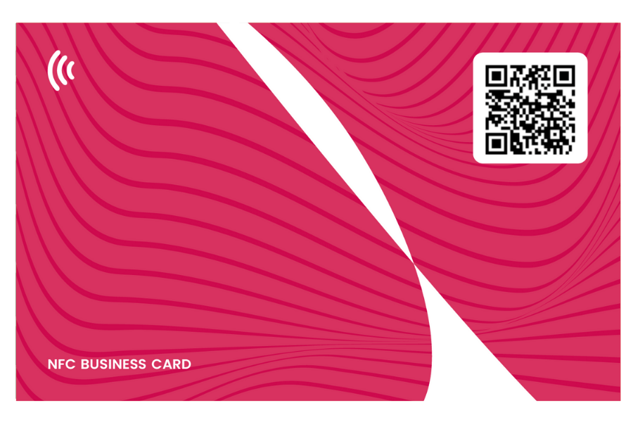 NFC visitekaart roze