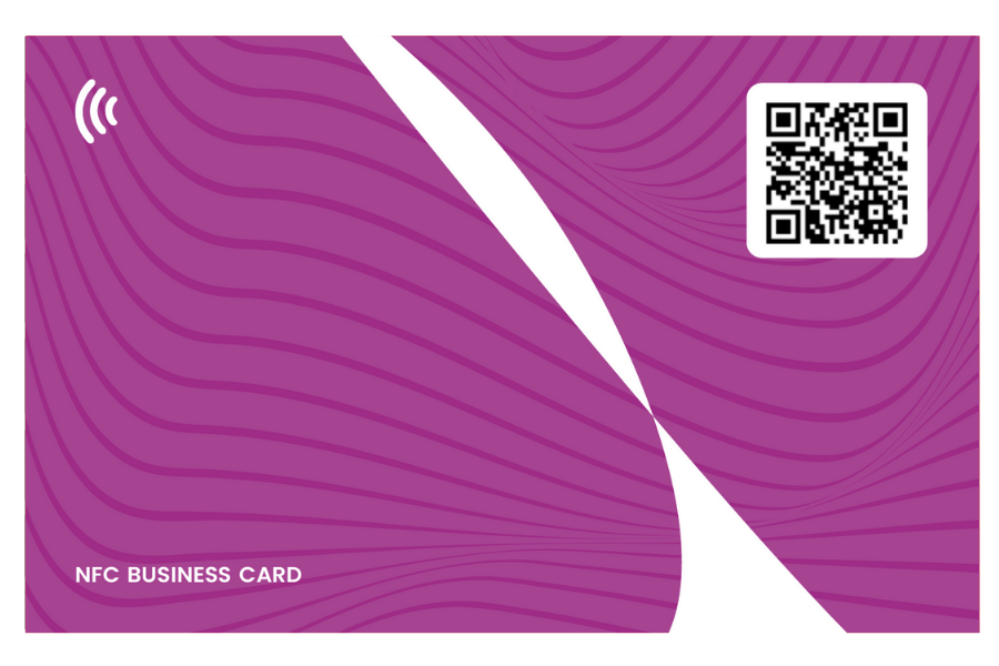 NFC visitekaart paars