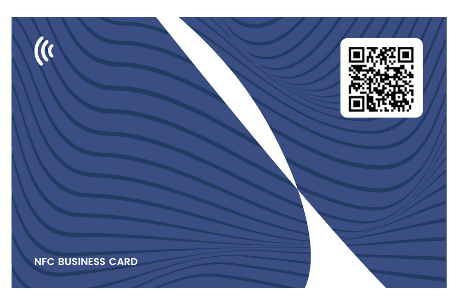 NFC visitekaart donkerblauw